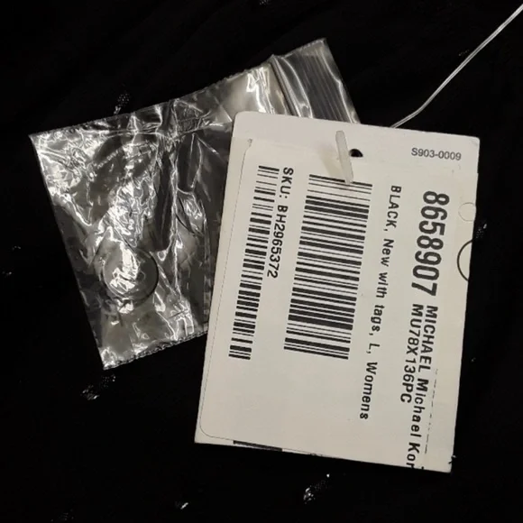 NWT MICHAEL KORS SLEEVELESS BLACK BACK - Picture 11 of 14